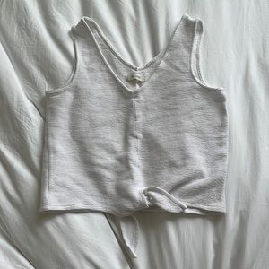 Madewell Cotton Tank Top with a Tie